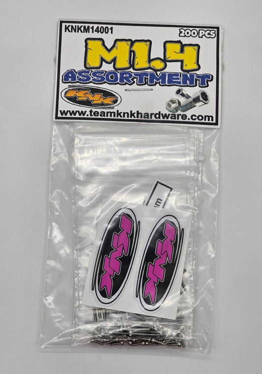 M1.4 Stainless Assortment Pack (200 pcs)