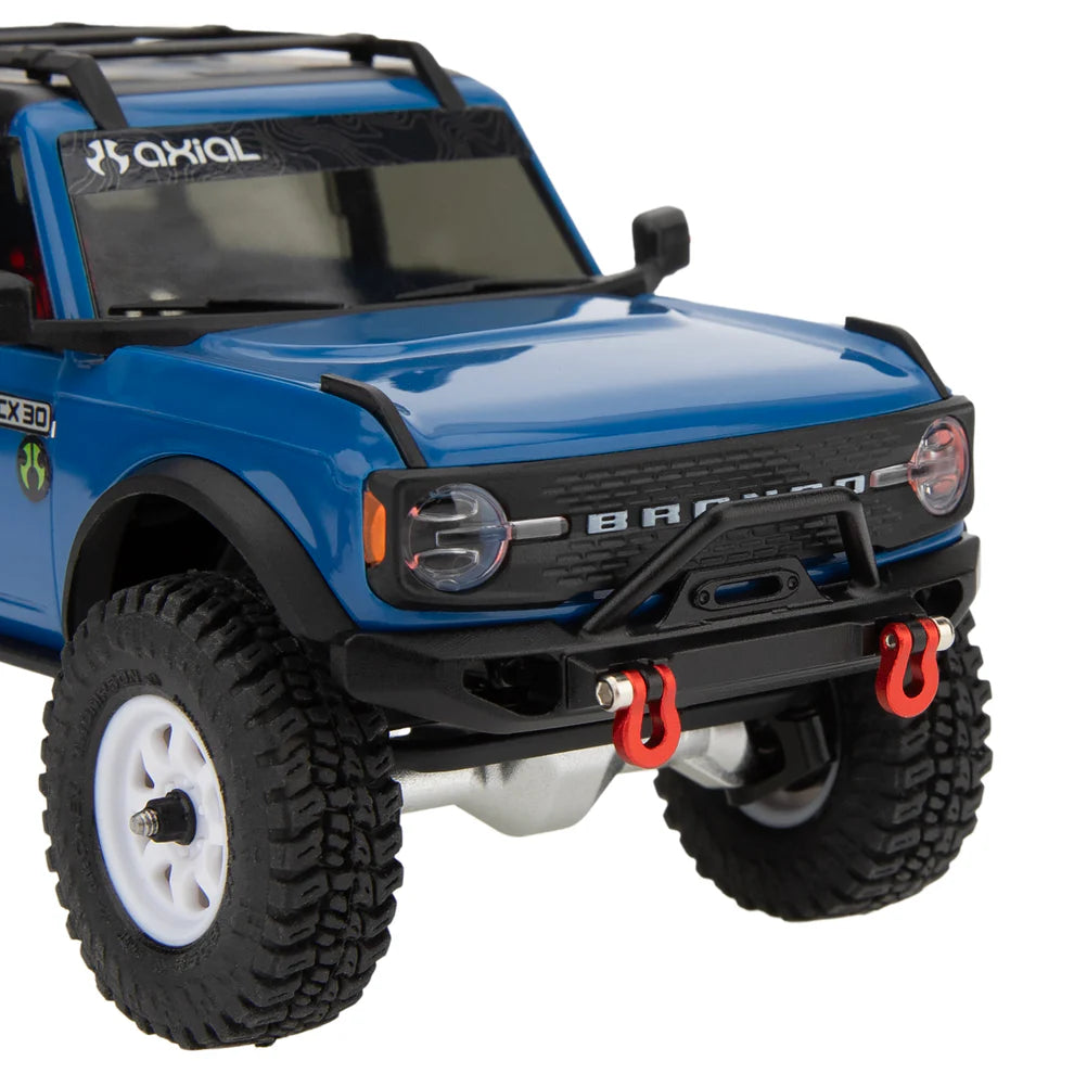 MEUS Racing Aluminum Front Rear Bumpers for 1/30 SCX30 Bronco