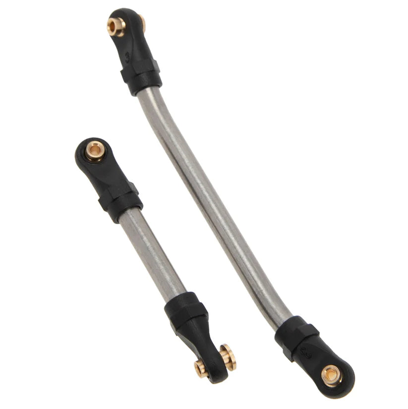 MEUS RACING Stainless Steel High Clearance Chassis Links Steering Links Set 10pcs 155mm Wheelbase for 1/24 Rock Crawler SCX24 Gladiator AXI00005