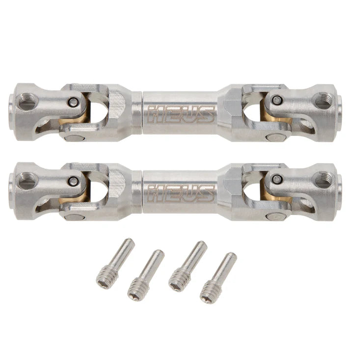 MEUS Racing Stainless Steel Internal Spline Universal Drive Shaft for 1/10 SCX10 SCX10 II TRX4 90046 Wraith 2pcs