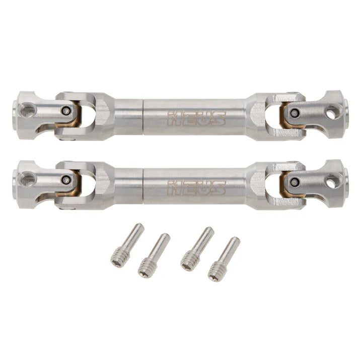 MEUS Racing Stainless Steel Internal Spline Universal Drive Shaft for 1/10 SCX10 SCX10 II TRX4 90046 Wraith 2pcs