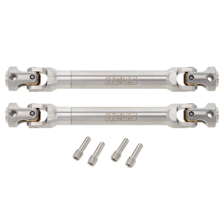MEUS Racing Stainless Steel Internal Spline Universal Drive Shaft for 1/10 SCX10 SCX10 II TRX4 90046 Wraith 2pcs