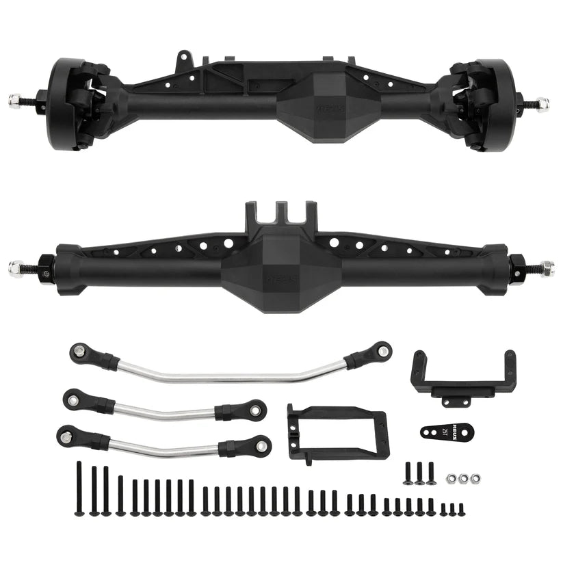 MEUS Racing 1/10 Nylon ISO Straight Axles with Front Axle Counterweight for Axial Capra II SCX10 II and Other DIY 1/10 RC Crawler