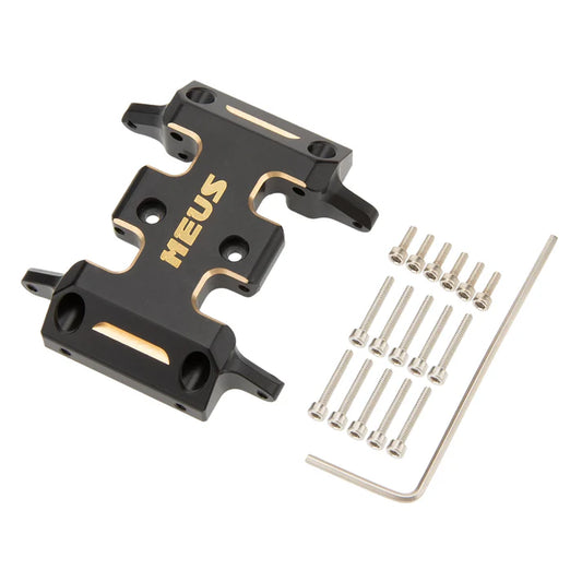 MEUS Racing 20g Brass /Nylon Transmission Skid Plate for Axial 1/24 SCX24 LCG Chassis