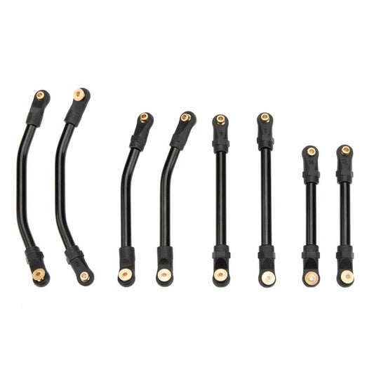 MEUS Racing 8PCS SCX24 Double Bent High Clearance Chassis Links for Axial 1/24 SCX24 C10 Bronco Wrangler