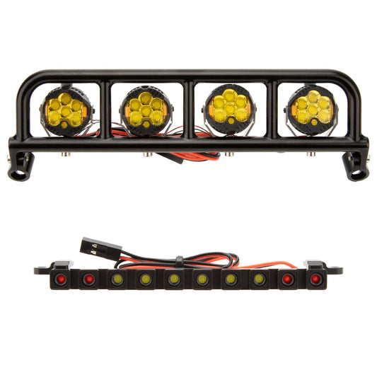 MEUS-H10-02 MEUS Racing RC LED Round Roof Light & High Mounted Tail Light For 1/10 Vanquish H10 Optic Upgrade Parts H10 Light set