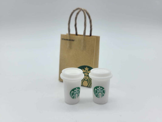 Ensemble de verres à café et sac de papier 1/10 (WAGDEC10COFBAG)