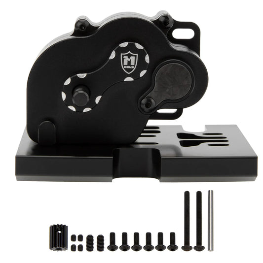 MEUS Racing LCG 12:1 Ratio Metal Gearbox Complete Transmission for 1/10 Axial SCX10
