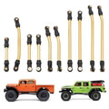 MEUS Racing 10pcs Metal High Clearance Chassis & Steering Links for 1/24 SCX24 Gladiator Power Wagon