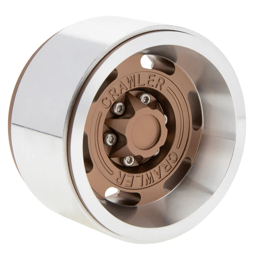 MEUS-19-KY014 MEUS Racing Aluminum 1.9 Beadlock Wheels for 1/10 TRX4 TRX6 Axial SCX10 I II III Redcat GEN7 GEN8 – Brown