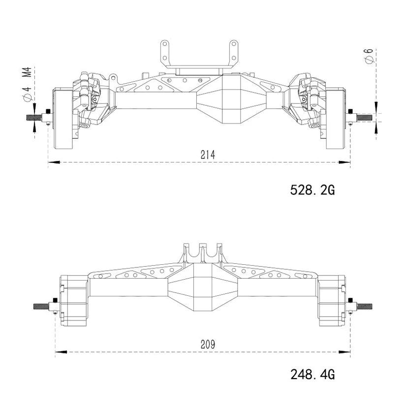 MEUS Racing CHEAT CODE Capra 1.9 Isokinetic Axles Kit for Axial Capra 1.9 UTB and DIY SCX10 SCX10 II Upgrades Parts