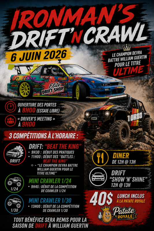 IRONMAN's DRIFT to CRAWL - 6 JUIN 2026