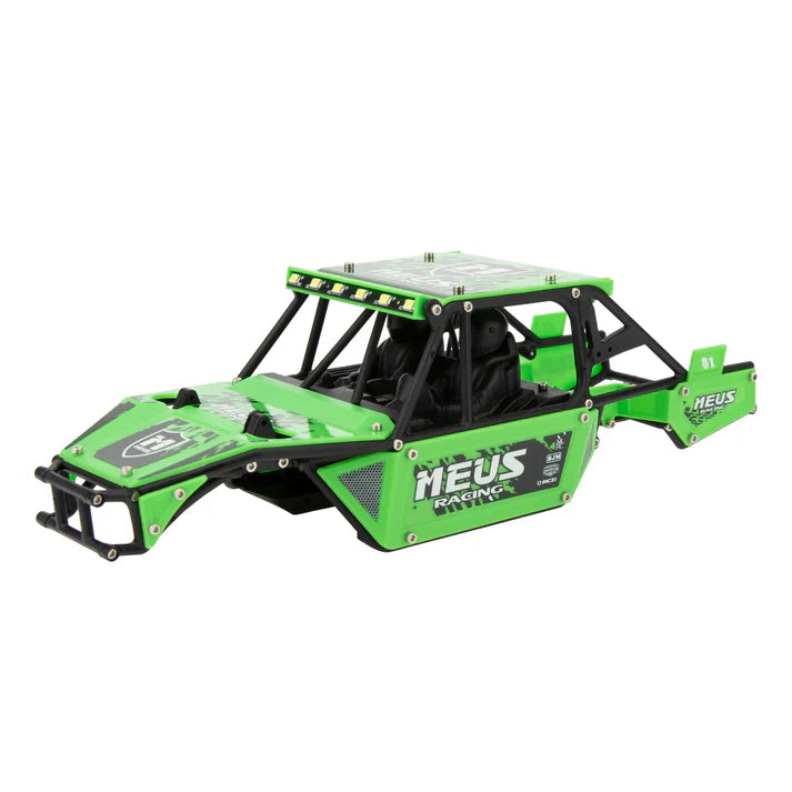MEUS Racing SCX24 Mantis Roll Cage Body Shell Chassis Kit for 1/24 Axial SCX24 C10 Bronco Wrangler