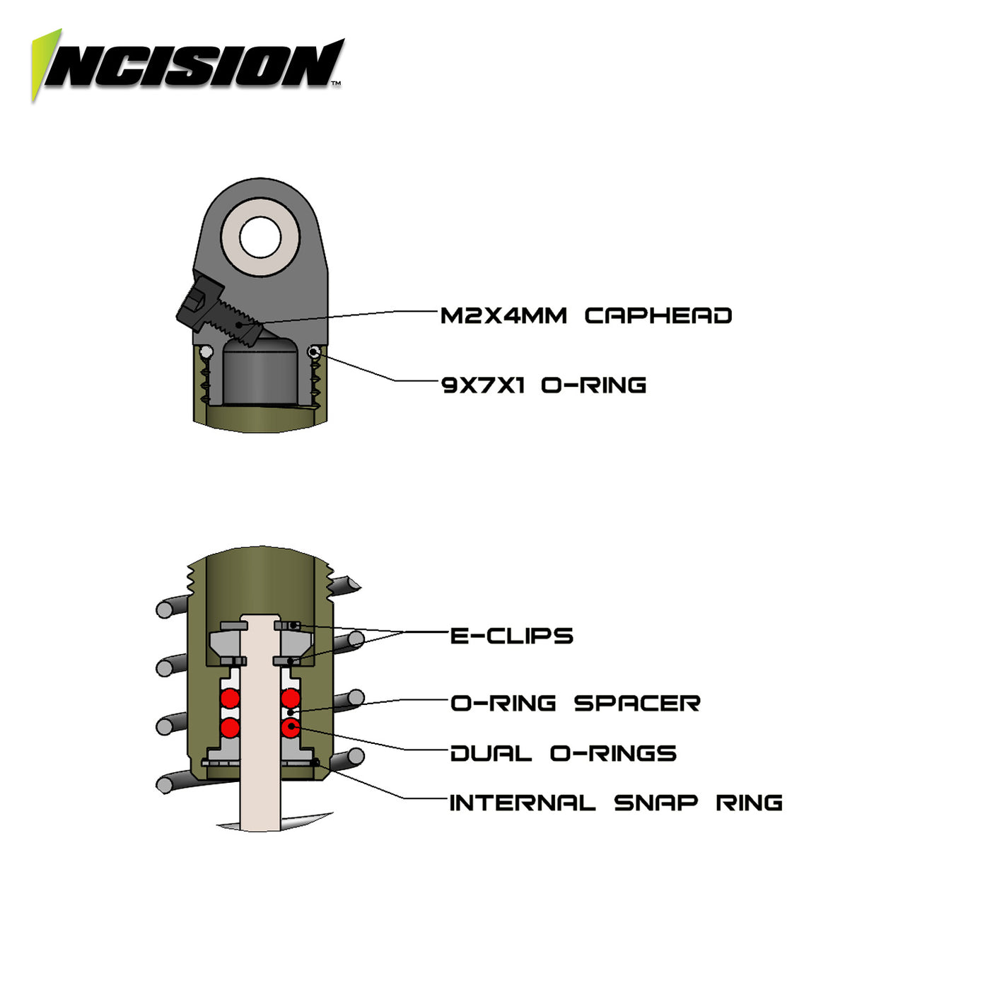 S8E Shock Rebuild Kit
