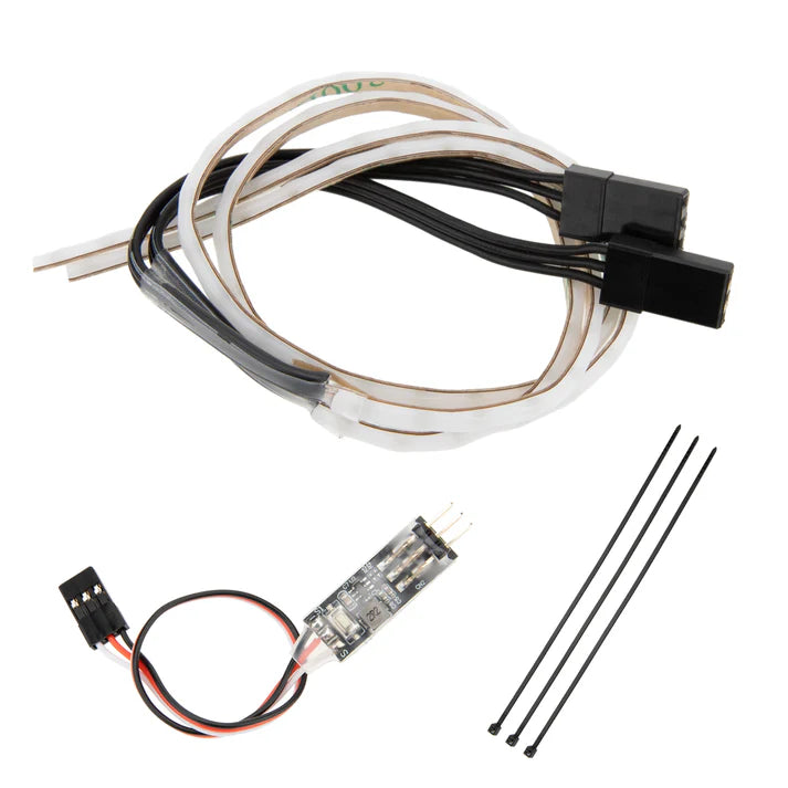 MEUS Racing RGB V2 LED Colored Light Strip Flexible Cuttable for 1/24 SCX24 1/18 TRX4M RC Crawlers Upgrades