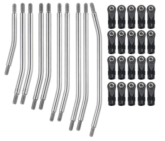 Stainless Steel Link Set , high clearance for SCX10II (LS-X2)
