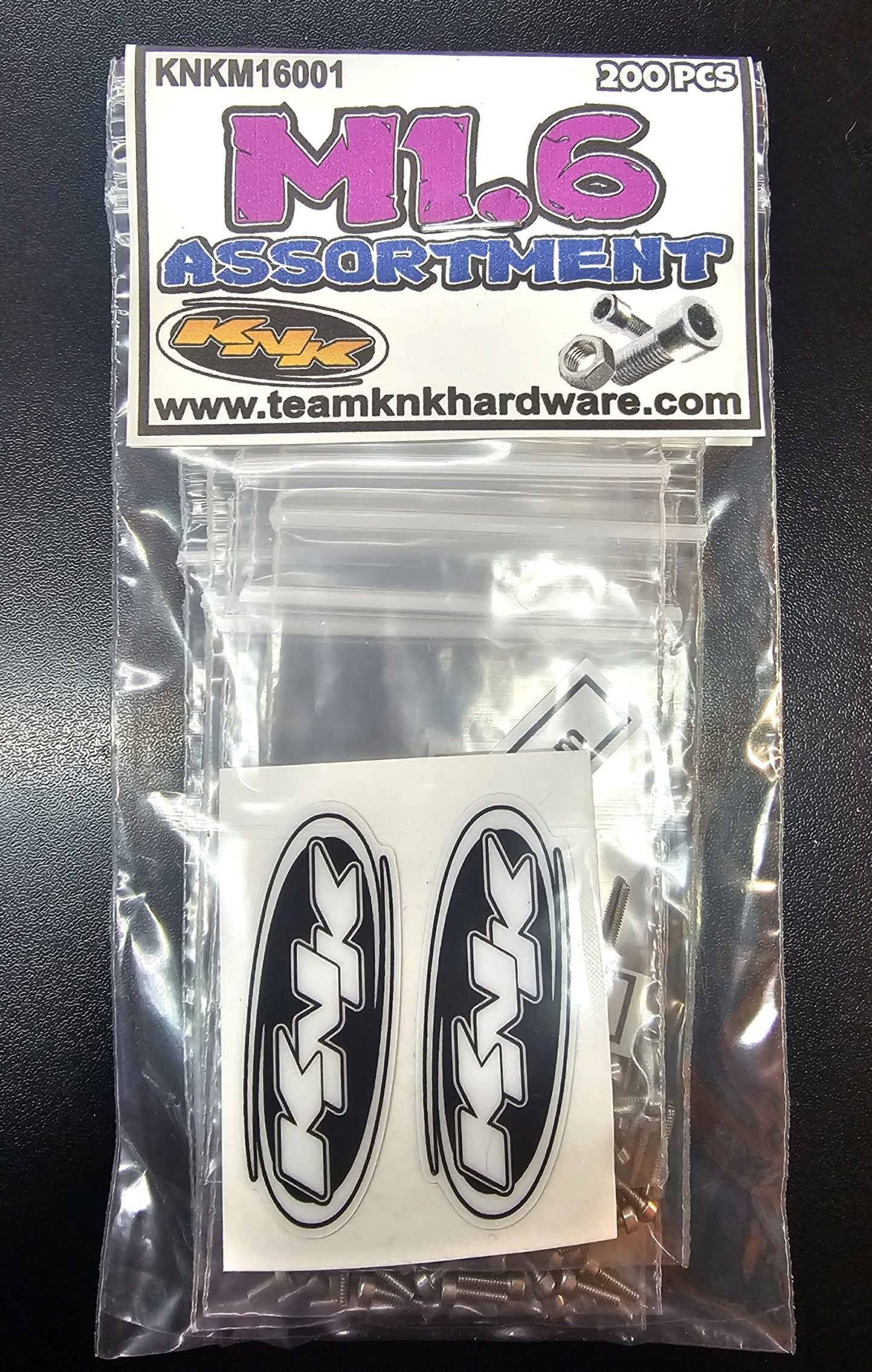 M1.6 Stainless Assortment Pack (200 pcs)