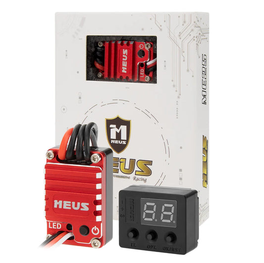 MEUS-02-ME25 MEUS Racing ME25 V2 Brushed Mini ESC for 1/24 SCX24 1/18 TRX4M 1/30 SCX30