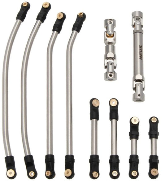 MEUS-SCX24-24 MEUS Racing Titanium LCG MD24 Chassis/ MD24 Dig Chassis Drive Shafts & Chassis Links for Axial 1/24 SCX24 – Drive Shafts & Chassis Links