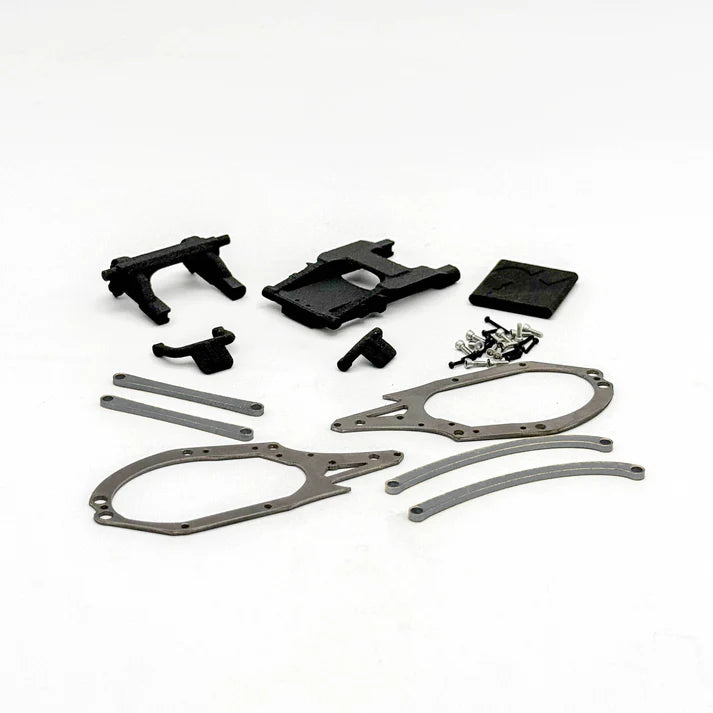 Mofo RC | Piranha Caged Comp Chassis Kit (For Axial® SCX30™) - Chassis whit links +6mm