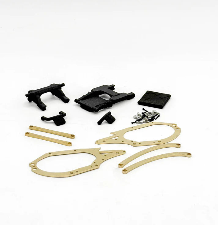 Mofo RC | Piranha Caged Comp Chassis Kit (For Axial® SCX30™) - Chassis whit links +6mm