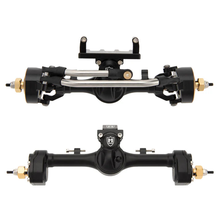 MEUS Racing Mullet Setup SCX24 Metal V2 Isokinetic Front Axle & Portal Rear Axle for Axial 1/24 SCX24 RC Crawler