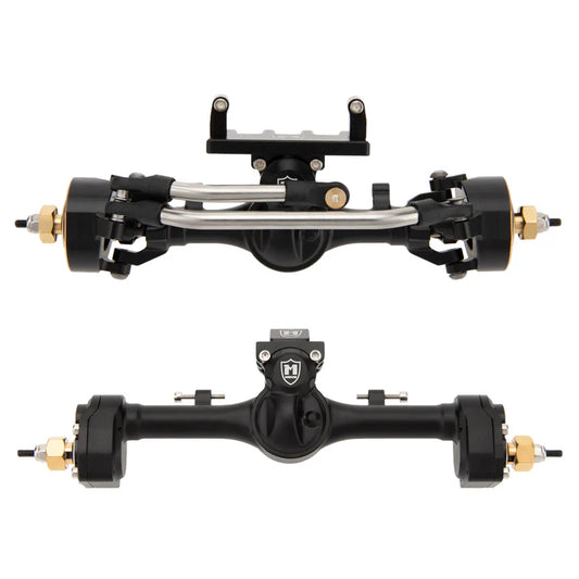 MEUS Racing Mullet Setup SCX24 Metal V2 Isokinetic Front Axle & Portal Rear Axle for Axial 1/24 SCX24 RC Crawler