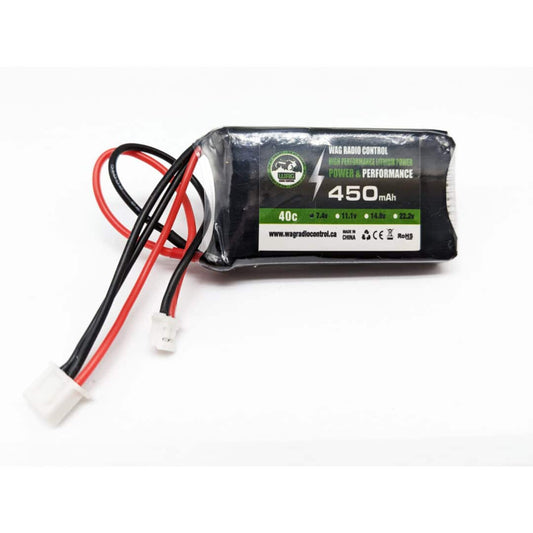 2S 7.4v 450mAh 40C PH2.0 LiPo Battery (WAGB2S4.540SPH)