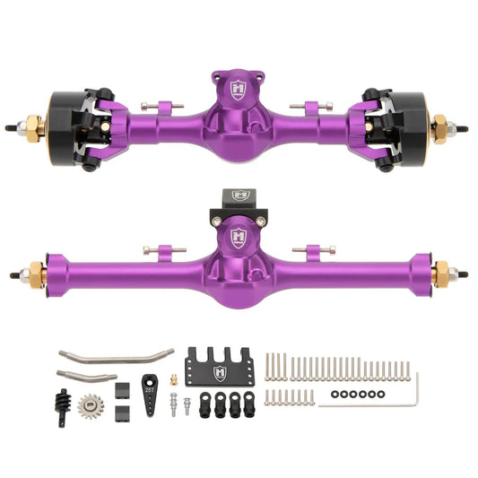 MEUS Racing SCX24 Metal V3 Isokinetic Axles +9MM with 3-Section CVD for Axial 1/24 SCX24
