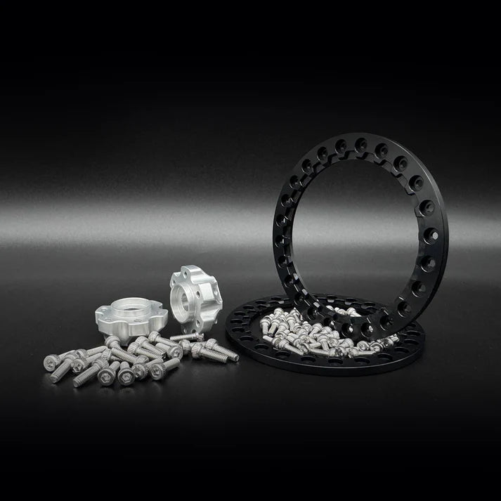2.2 "SHIELD" ALUMINUM BEADLOCK WHEELS w/Hubs (2)