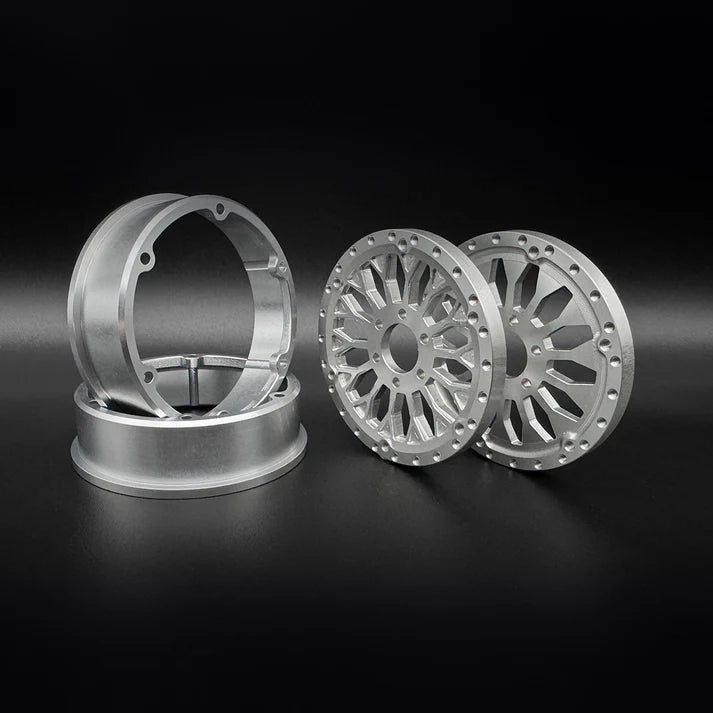 2.2 "SHIELD" ALUMINUM BEADLOCK WHEELS w/Hubs (2)