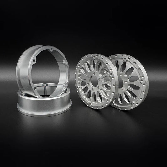 2.2 "SHIELD" ALUMINUM BEADLOCK WHEELS w/Hubs (2)