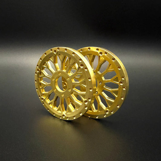 REEFS Brass 2.2 "SHIELD" Wheel Face (2) #REEFS238
