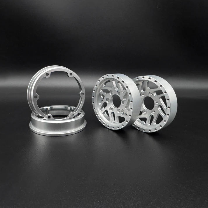 1.9 "CROSSMAN" ALUMINUM BEADLOCK WHEELS w/Hubs (2)