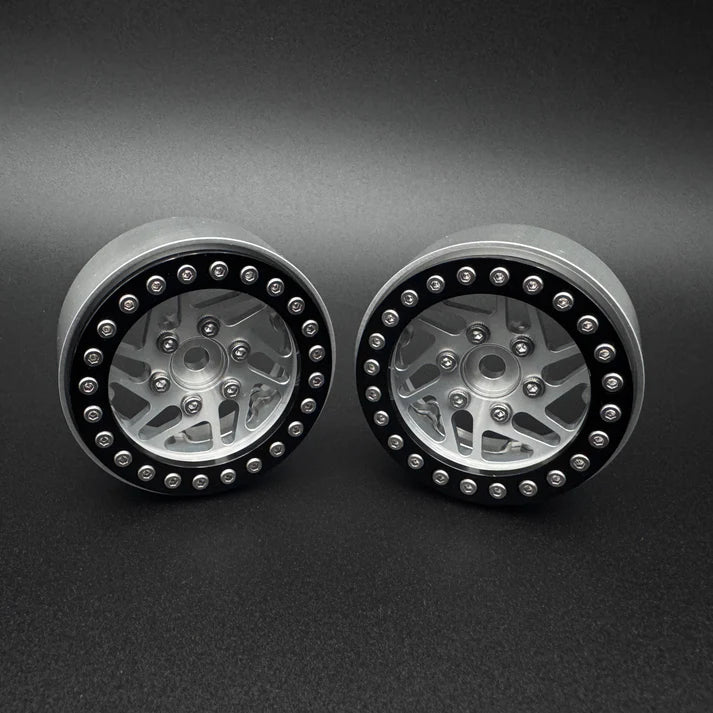 1.9 "CROSSMAN" ALUMINUM BEADLOCK WHEELS w/Hubs (2)