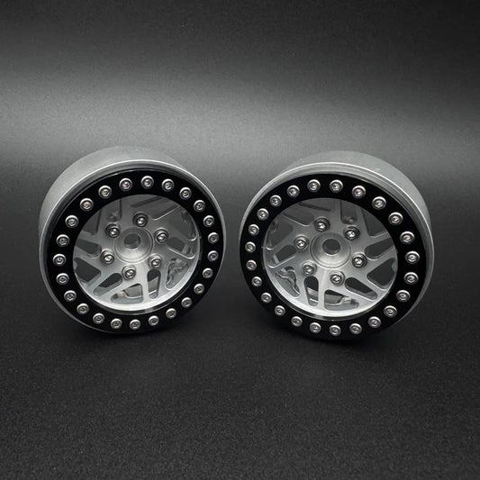 1.9 "CROSSMAN" ALUMINUM BEADLOCK WHEELS w/Hubs (2)