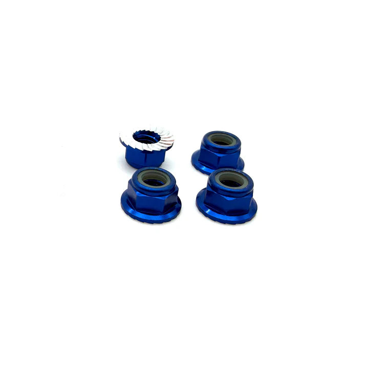 REEFS 5mm Aluminum Flanged & Serrated Lock Nuts (7 Color options)