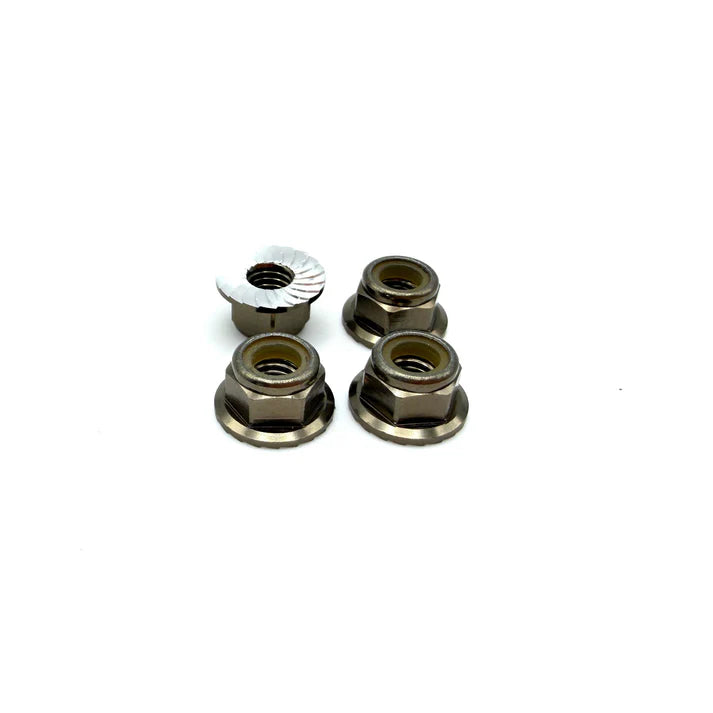 REEFS 5mm Aluminum Flanged & Serrated Lock Nuts (7 Color options)
