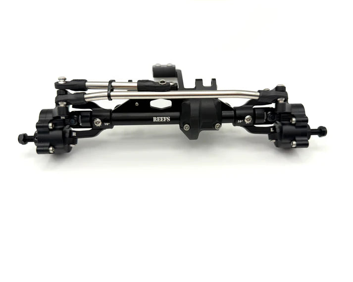 REEFS XP199 Aluminum Portal Front Axle Set (Black) #REEFS298