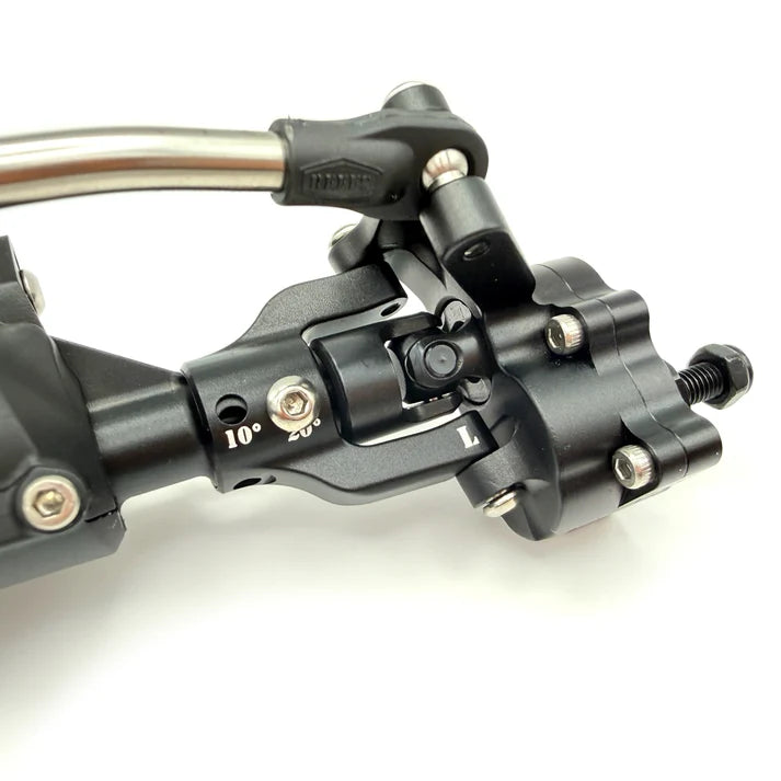 REEFS XP199 Aluminum Portal Front Axle Set (Black) #REEFS298