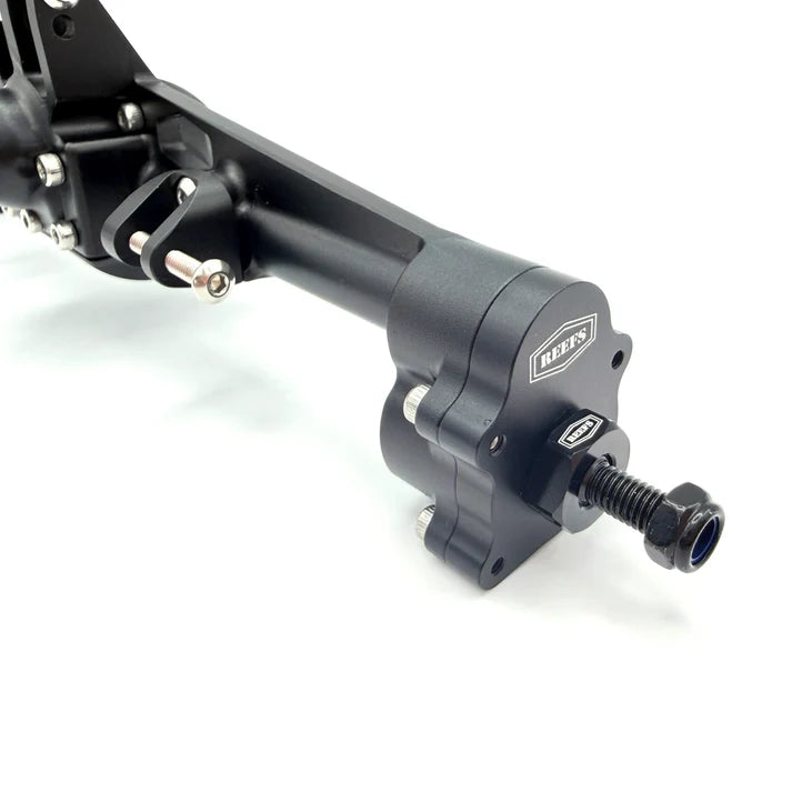 REEFS XP199 Aluminum Portal Rear Axle Set (Black) #REEFS299