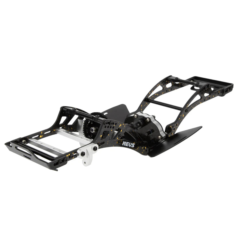 MEUS-LCG10-03 MEUS Racing Gold Rush V2 Carbon Fiber LCG Chassis Kit for 1/10 Axial SCX10 SCX10 II Capra 1.9 UTB and Other DIY Builds