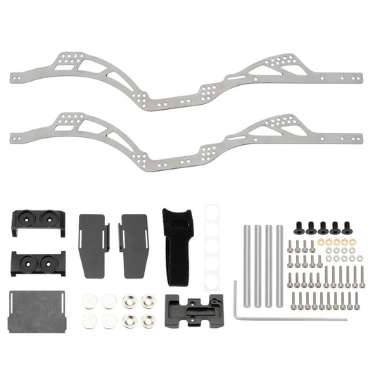 MEUS Racing SCX24 LCG TC4 Titanium Chassis Frame for 1/24 SCX24 C10 Deadbolt Bronco Wrangler