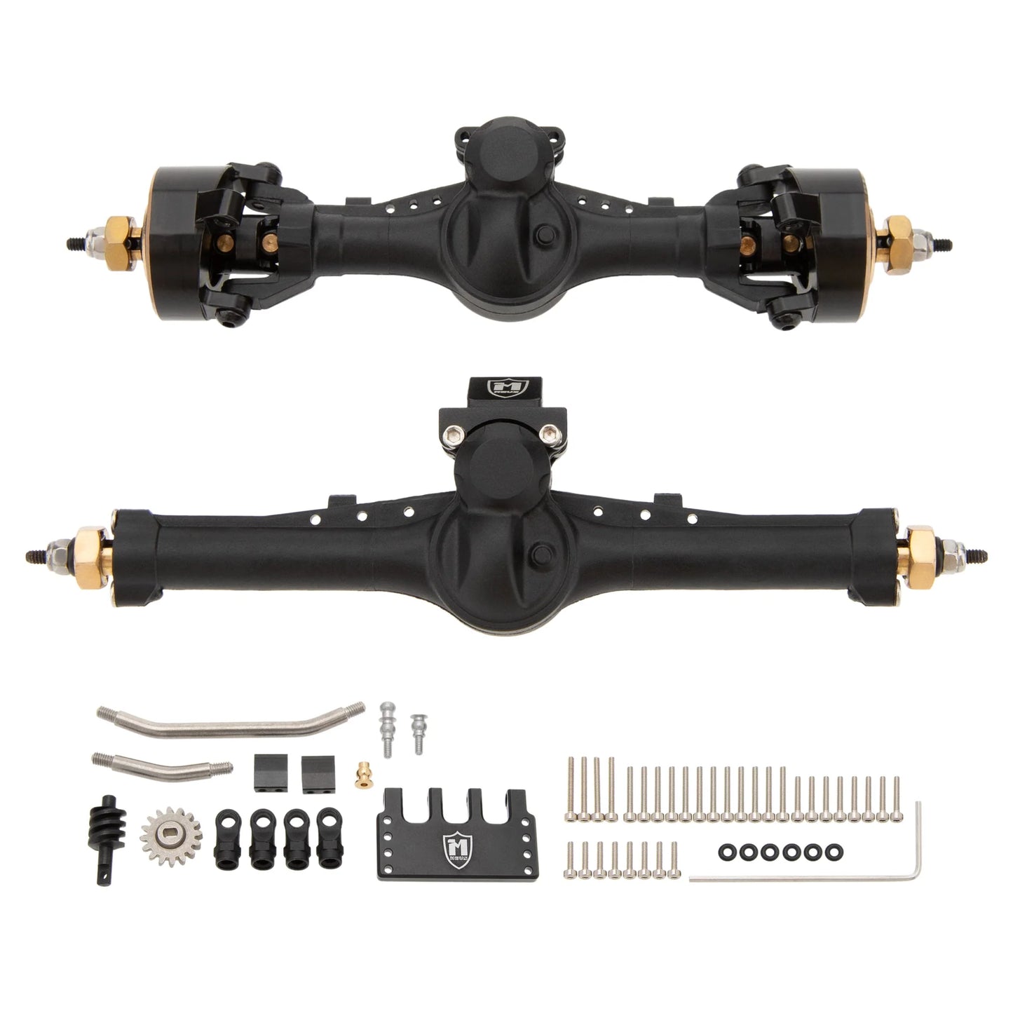 MEUS Racing SCX24 Nylon V2 Isokinetic Front Rear Axles 3-Section CVD With 52° Steering Angle for 1/24 SCX24