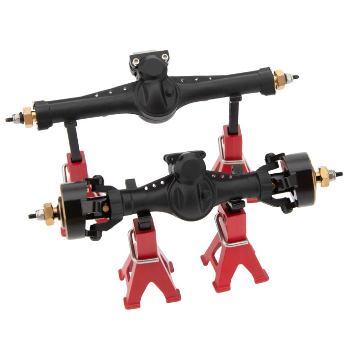 MEUS Racing SCX24 Nylon V2 Isokinetic Front Rear Axles 3-Section CVD With 52° Steering Angle for 1/24 SCX24