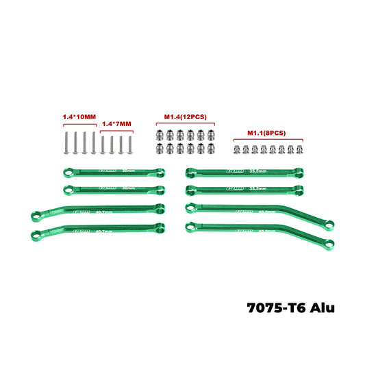 7075-T6 ALLOY FRONT & REAR LINK SET for SCX30