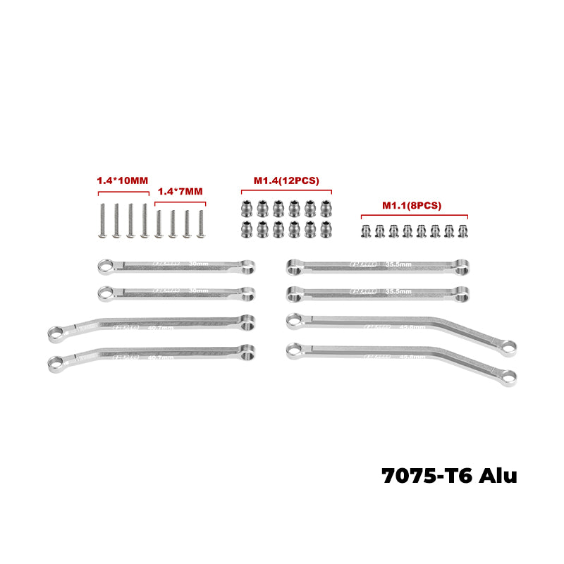 7075-T6 ALLOY FRONT & REAR LINK SET for SCX30