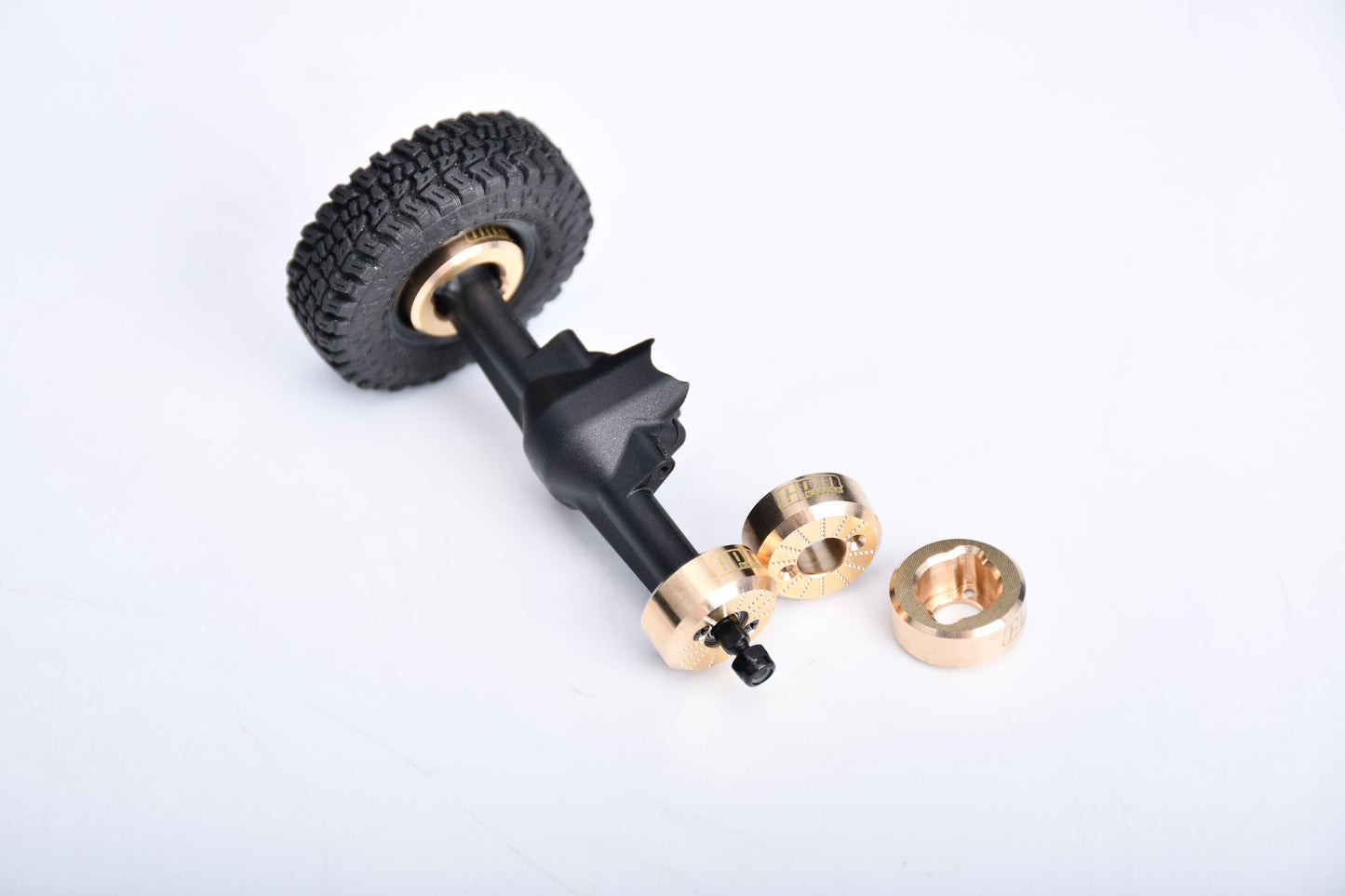 2PCS BRASS REAR (5G) HUBS FOR SCX30
