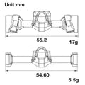 MEUS Racing SCX30 Axle Housing with Diff Covers and Steering Knuckles for 1/30 Axial SCX30 RC Crawler