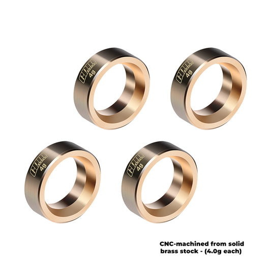 4PCS BRASS WHEEL WEIGHTS (4G) FOR SCX30